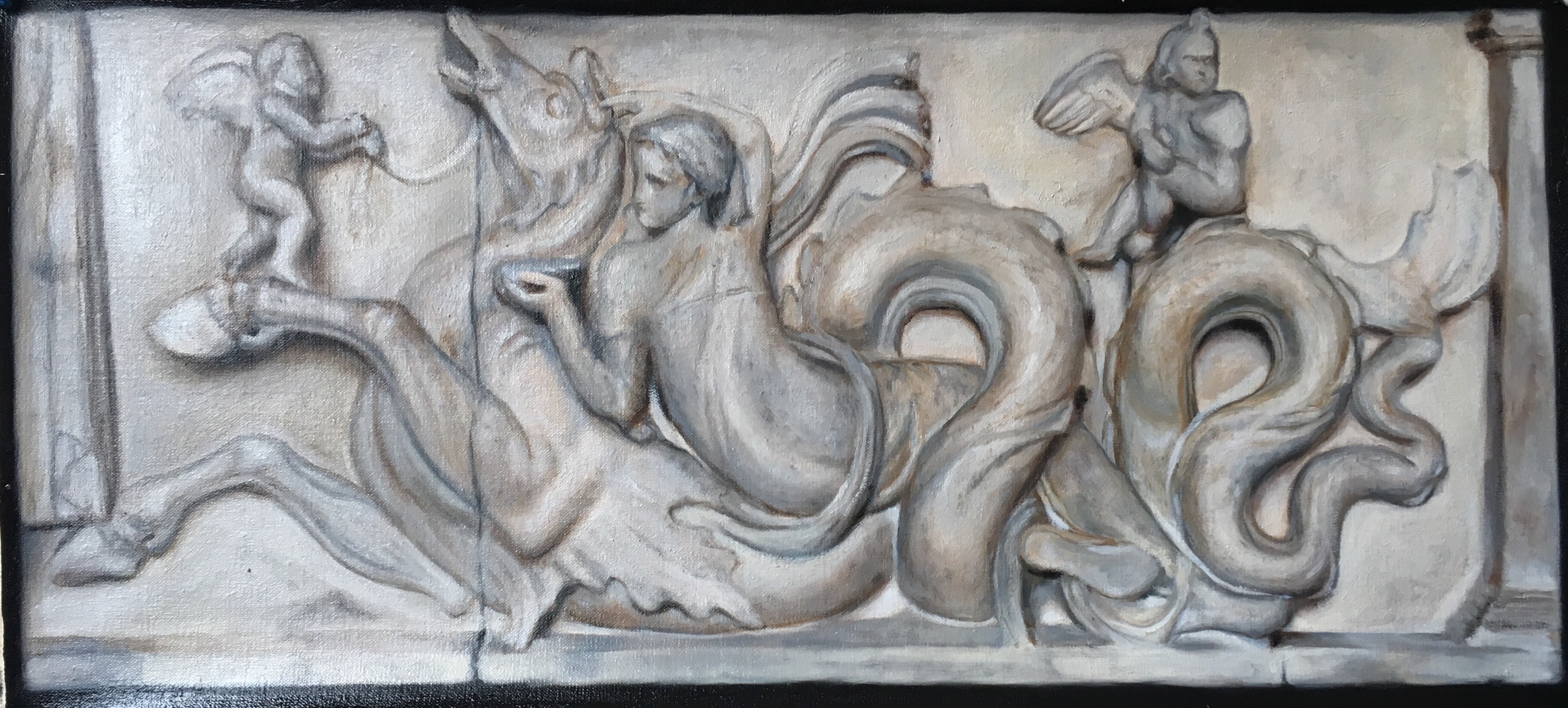 Marble relief painting wip
